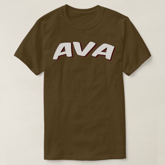 Ava私の名前はAva 1 Tシャツ (デザイン正面)
