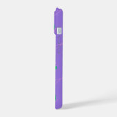 Ava繰り返し名のパターン iPhone 15ケース (左側面)