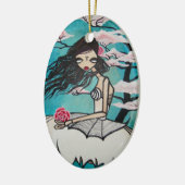 "Ava"のオーナメント セラミックオーナメント (左)