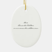 "Ava"のオーナメント セラミックオーナメント (裏面)