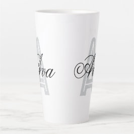 Ava オリジナルネーム ブラック ホワイトタンブラー カフェラテマグ
