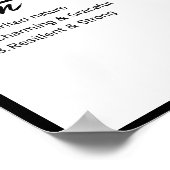 Ava、女の子パーソナライズされた名の定義 ポスター (角)