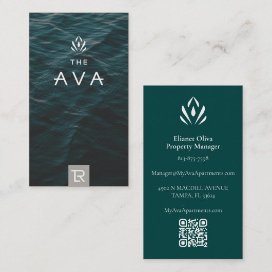 Ava Manager名刺 名刺 (正面/裏面)