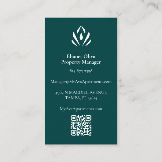 Ava Manager名刺 名刺 (裏面)