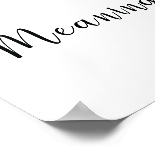 Ava Name Meaningプリント ポスター (角)