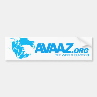 Avaaz.orgパンゲアバンパーステッカー バンパーステッカー