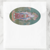 Avalokiteshvaraステッカー 楕円形シール (バッグ)