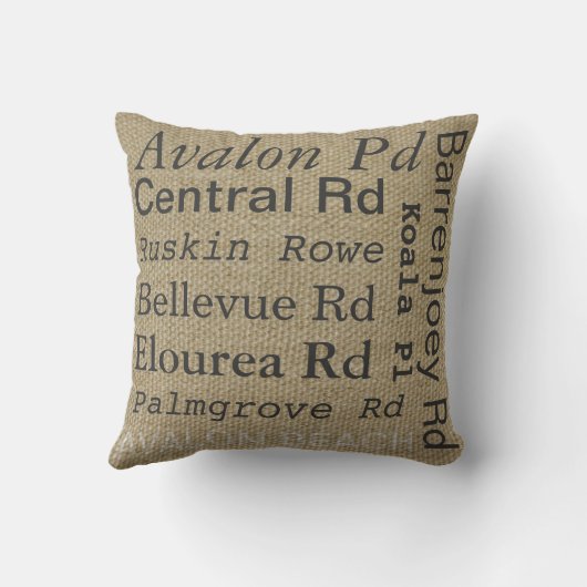 Avalonのビーチ クッション (裏面)