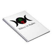 Avalonの螺線形ノートで信じて下さい ノートブック (右側)