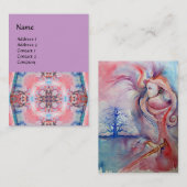 AVALON 4，ピンクパープルブルー 名刺 (正面/裏面)