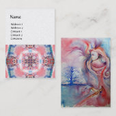 AVALON 4，ピンクパープルブルー 名刺 (正面/裏面)