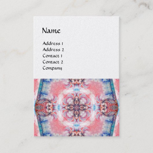 AVALON 4，ピンクパープルブルー 名刺 (正面)