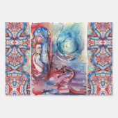 AVALON、LADY OF LAKE、MORGANA Pink BlueファンタジーW ラッピングペーパーシート (正面3)