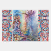 AVALON、LADY OF LAKE、MORGANA Pink BlueファンタジーW ラッピングペーパーシート (正面)