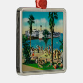 AvalonCatalinaの島のビーチに沿って、カリフォルニア メタルオーナメント (右)