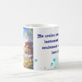 Avance avec confiance et détermination コーヒーマグカップ (中央)