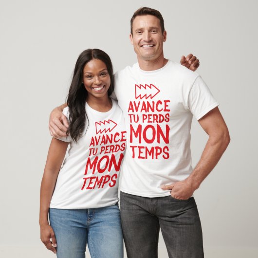 avance perds mon temps citation fleche tシャツ (ユニセックス)
