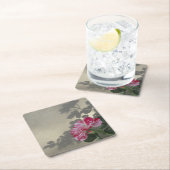 Avant-garde Rose and Shadow スクエアペーパーコースター (インサイチュ)