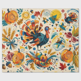Avant Garde Thanksgiving ラッピングペーパー