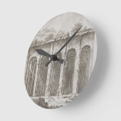 「Avanziのdella Antichita ESからのPiscinaのMirabilis、 ラウンド壁時計 (傾斜)