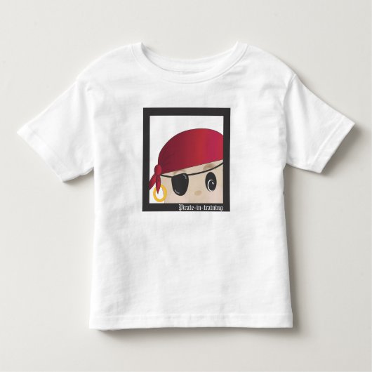 Avast! 後輩のScallywagの訓練の海賊 トドラーTシャツ (正面)