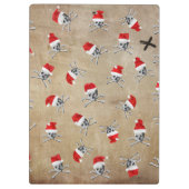 Avast Yeサンタの休日の海賊スカル#1 クリップボード (裏面)