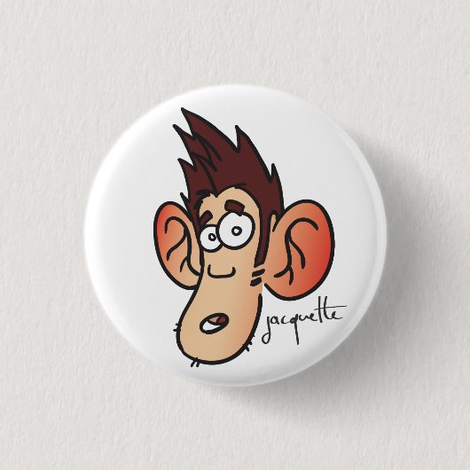 avatar jacquette effrayé 缶バッジ (正面)