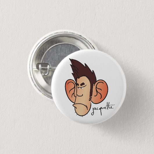 avatar jacquette mécontent 缶バッジ (正面&裏面)