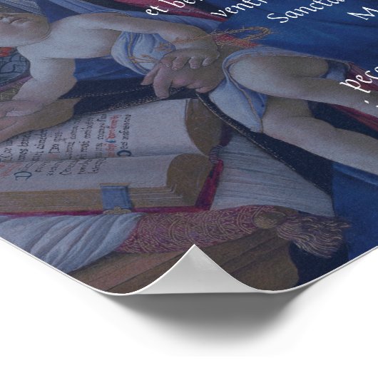 AVEマリアラテン祈りの言葉ポスター ポスター (角)