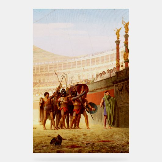 Ave Caesar by Jean-Leon Gerome アクリルサイン (正面)