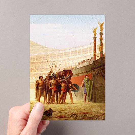 Ave Caesar by Jean-Leon Gerome アクリル招待状 (インサイチュ (ポータブル))