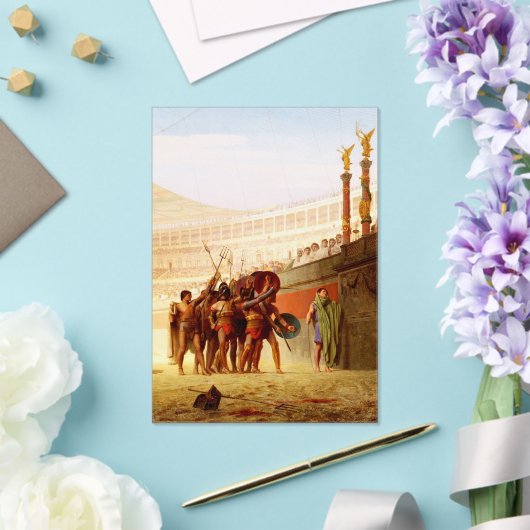 Ave Caesar by Jean-Leon Gerome アクリル招待状 (インサイチュ (ウェディング))