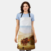 Ave Caesar by Jean-Leon Gerome エプロン (着用した状態)