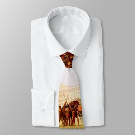 Ave Caesar by Jean-Leon Gerome ネクタイ (タイ)