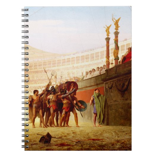 Ave Caesar by Jean-Leon Gerome ノートブック (正面)