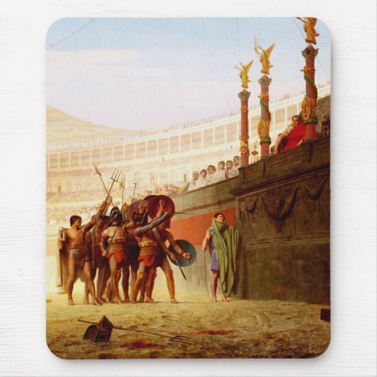 Ave Caesar by Jean-Leon Gerome マウスパッド (正面)