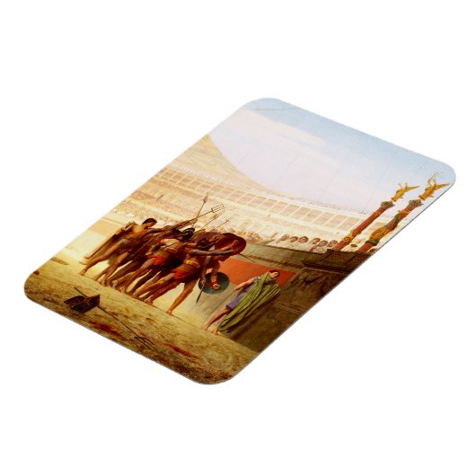 Ave Caesar by Jean-Leon Gerome マグネット (左側)