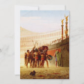 Ave Caesar by Jean-Leon Gerome 招待状 (正面)