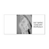 Ave Mariaカスタム2.9インチx 1.4インチスタンプ セルフインキングスタンプ (デザイン)