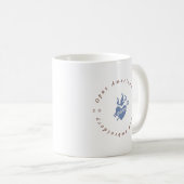 Ave Maria Cross Stitch Look American Mug w/logo コーヒーマグカップ (正面右)