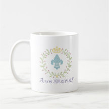 Ave Maria Cross Stitch Look American Mug w/logo