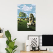 Avebury Stone Circle Wiltshire Travel Poster ポスター (ホームオフィス)