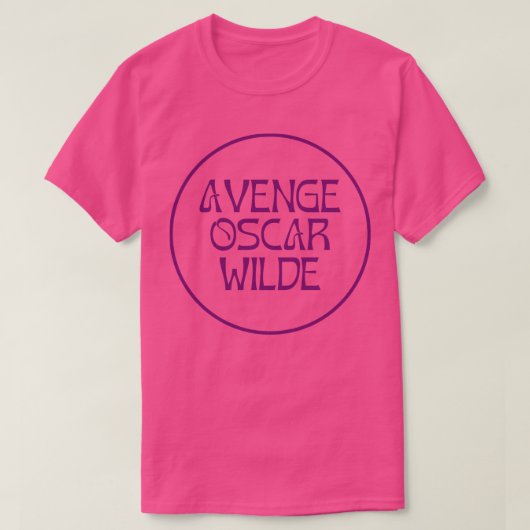 AVENGE OSCAR WILDEの深い・ラベンダー Tシャツ (デザイン正面)