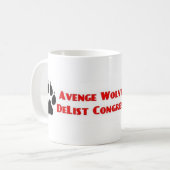 Avenge Wolves Delist Congress Vote Them Out コーヒーマグカップ (正面左)