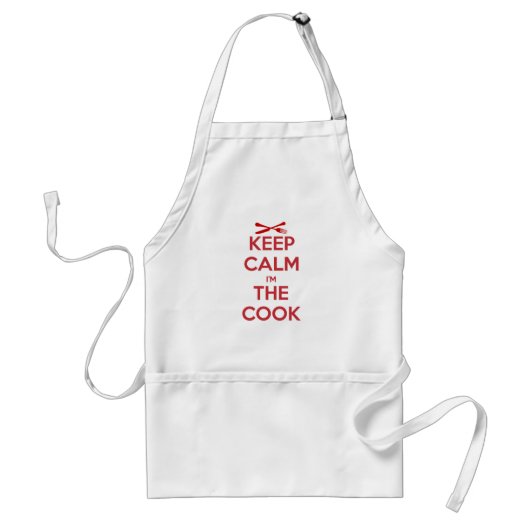 Avental "Keep calm i'm the cook" スタンダードエプロン (正面)