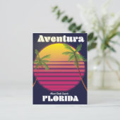 Aventura Florida USA 80s旅行ポスター ポストカード (スタンド正面)