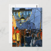 Avenue de Clichy, le Soir, Cinq Heures ポストカード (正面/裏面)