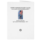 Avenue in the Rain by Frederick Childe Hasssam (裏面)