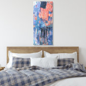 Avenue in the Rain by Frederick Childe Hasssam キャンバスプリント (インサイチュ (寝室))