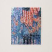 Avenue in the Rain by Frederick Childe Hasssam ジグソーパズル (縦)